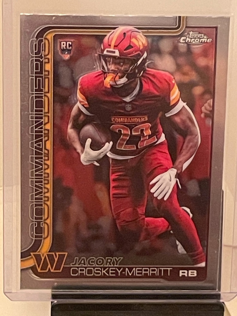 Jacory Croskey-Merritt 2026 Topps Chrome Football Rookie Card-Washington